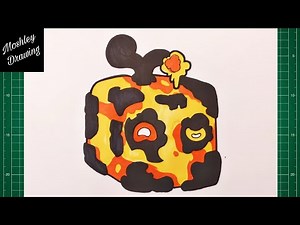 How to Draw Magma Fruit - Roblox Blox Fruits