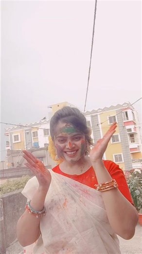 Khelbo Holi Tomar Sathe Elo Holir Din🌈😍 #iambanasri #holi #trending #song #shorts