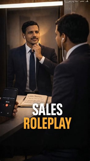 Voice of Mohan Telugu on Instagram: "Sales lo oka secret untundi. Chaala mandi ignore chestharu. Adi — Role Play. New client ni meet avvali ante manchi dress saripodhu. Bag formal ga unte saripodhu. Preparation mirror daggara start avvali. 👉 Customer ni ela wish chestham? 👉 Tone ela untundi? 👉 Conversation ela start chestham? 👉 Objection vaste ela respond chestham? “Ivi field lo automatic ga vastayi” ani anukovadam mistake. Sales improve avvali ante daily meere meeku practice cheyyali. “Naku