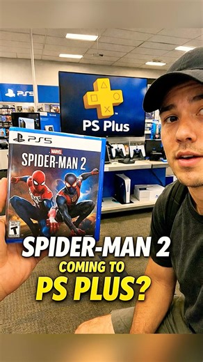 Spider man 2 Coming To PS Plus Membership #shorts