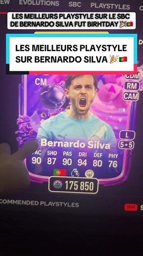 Meilleurs Playstyles sur Bernardo Silva dans FIFA 26