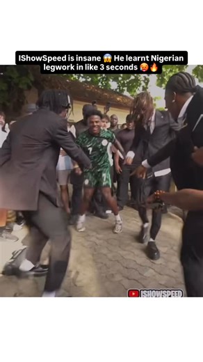 VINCENT🏂 | We taught @ishowspeed famous Nigeria dance moves 🤩 Watch till the end to see his Dance moves 😍🕺🏽w/ @1cloutdipson @shosco__ #ishowspeed... | Instagram