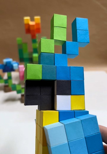 Cyan Papercraft Tutorial in Minecraft