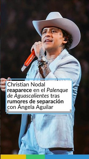 Christian Nodal reappears at the Palenque in Aguascalientes without Ángela Aguilar