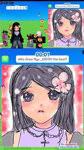 ROBLOX Draw Me! Can I survive the 10 MIN PRO SERVER?! #roblox #artist