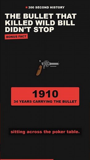 The bullet that killed Wild Bill kept going for 34 years #shorts