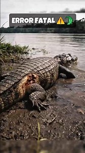 CAIMÁN vs PIRAÑAS: El Error Fatal en el Río 🐊🐟 #shorts