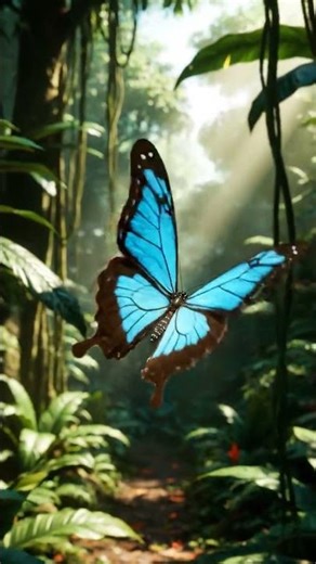 Blue Flash in Jungle Air