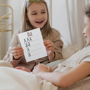 Learn the Alphabet With Printable Letter Cards - DIN A4 ABC Cards for Lowercase and Uppercase Letters - Practice Spelling for Children - Etsy