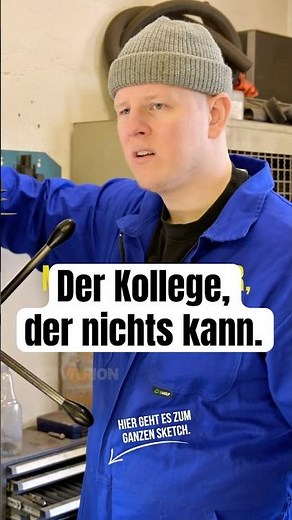 Der Kollege, der nichts kann. I Den ganzen Sketch seht ihr auf dem Kanal!