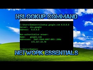 Taking a look at the NSLOOKUP command | Basics and optional switches | Windows 7, 8, 10, 11 | DNS