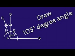 How to draw 105 degree angle using compass.shsirclasses.