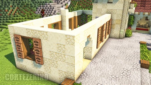 Timelapse of Tuscan House in Minecraft