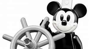 LEGO Ideas 21317 Steamboat Willie Mickey and Minnie Mouse minifigures feature exclusive detailing