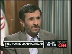 Mahmoud Ahmadinejad on Larry King 1 of 5