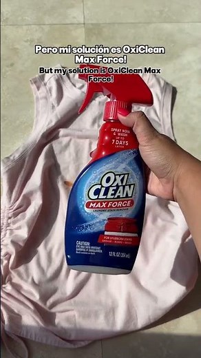“Cafés, picnic, maquillaje… el verano mancha 🙃 OxiClean puede con todo. #oxiclean