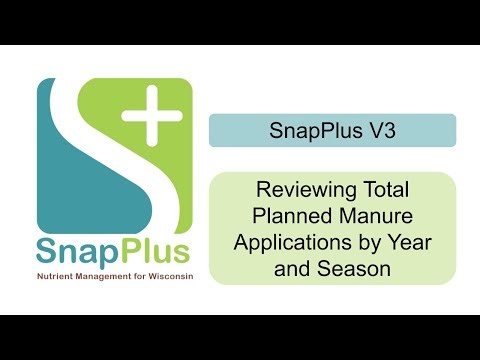 Reviewing Total Planned Manure Applications by Year and Season