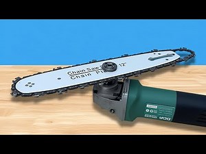 I Wish I Knew This Earlier At 50! Converting My Angle Grinder Into A Chainsaw and you be Amazed!