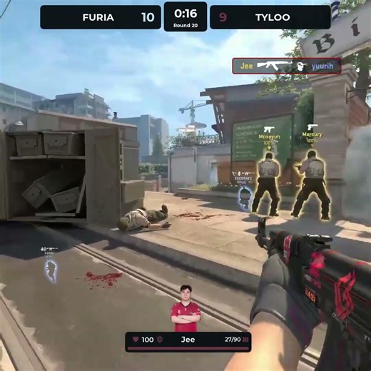 1v4 Domination—Jee Destroys Everyone #blast #rotterdam #кс #cs2