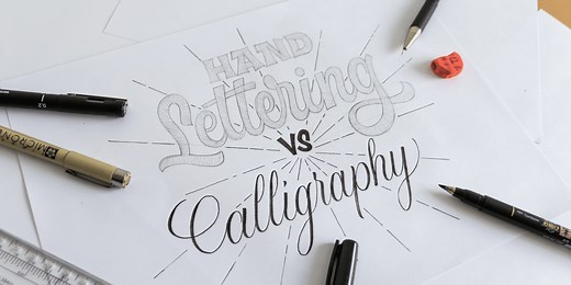 What is the Difference Between Hand Lettering And Calligraphy?