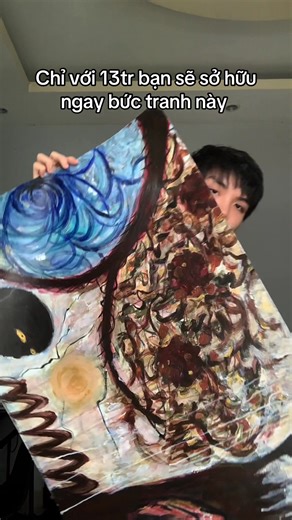 Acrylic trên giấy 84x60cm 2025 Giá: 500$ Dm for detail #viral #xuhuong #arttok