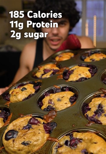 The Easiest Protein Muffins! #baking #protein #cooking #recipe