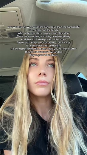 Tabitha Surviving DV on Instagram: "The family of a Narcissit who enable abuse are often just as dangerous as the abuser. They see it, hear it, and understand exactly what is happening yet they choose to deny it, minimise it or outright lie about it. Their silence and deception protect the abuser, not the victim. By rewriting the truth and pretending the abuse doesn’t exist, they help sustain it, isolate the victim and reinforce the harm. This isn’t neutrality or “staying out of it” it is active