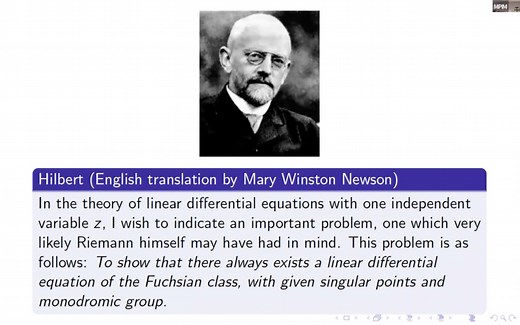 Jacob Lurie A Riemann-Hilbert Correspondence in p-adic Geometry Part 1
