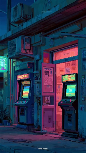 Miami Boardwalk Nightlife 1986 – Synthwave / Pixel Art / Retrowave Music | RetroRift