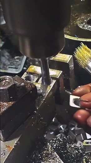 Creative Smart Idea for Piercing Iron Using a Modern Automatic Machine with Great Precision #Shorts