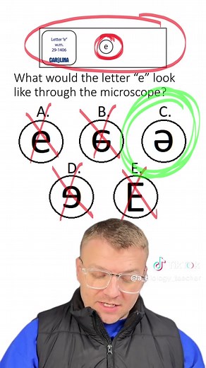 Understanding Microscope Images: The Letter E