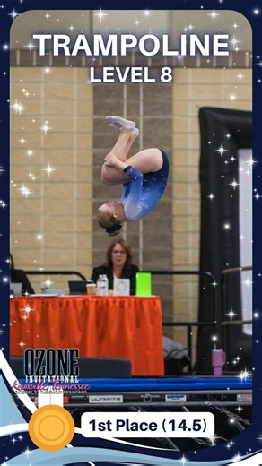 Level 7 Trampoline Routine 🥇 (14.5) - Ozone Invitational 2026
