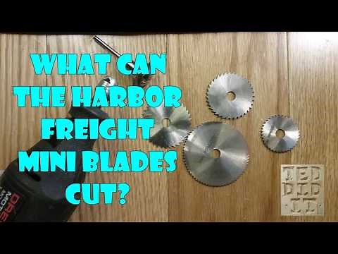 Harbor Freight Mini Rotary Saw Blades. What can they Cut?