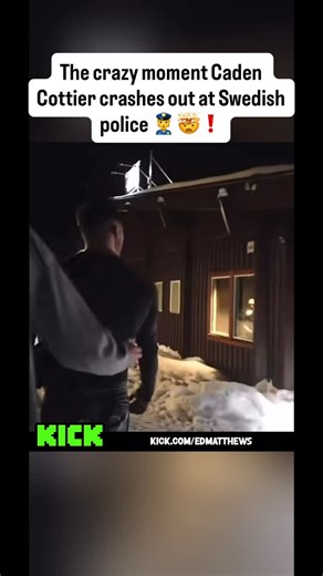 HSTikkytokky Clips | The crazy moment Caden Cottier crashes out at Swedish police 👮 🤯❗️ Harrison Sullivan, better known as Hstikkytokky made the bold decision... | Instagram
