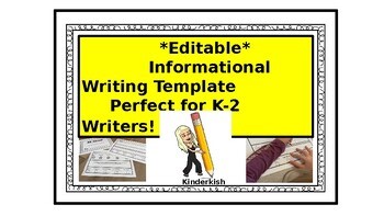 Editable Informational Writing Template