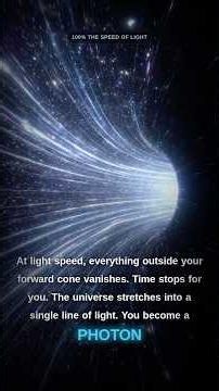 If You Could Travel at Light Speed, This Is What You'd See #lightspeed #spacefacts
