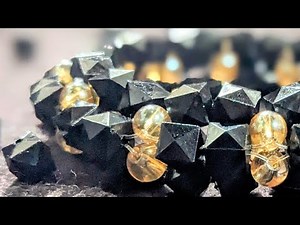 Crystal Beaded Bangle🖤|| how to make beaded bangle || Handmade bangle tutorial for beginners