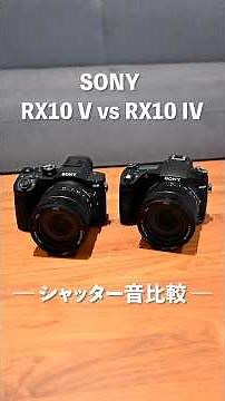 ソニー RX10 VとRX10 IVのシャッター音比較 #sony #カメラ #コンデジ