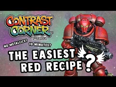 The Easiest Blood Angel Recipe? (10 Mins + NO Metallics!) - Contrast Corner