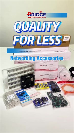 Stop compromising on your network’s reliability. 📶 Get Quality for Less with our latest arrival of premium networking accessories. 📍 Visit Bridge Technologies, Spintex Road 📞 020 004 4443 #BridgeTechnologies #NetworkingAccessories #qualityforless