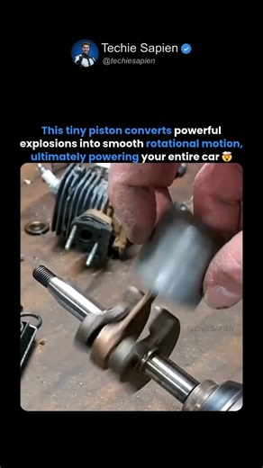 This Tiny Piece Powers Your Entire Car Engine by Turning Explosions Into Motion 🤯⚙️🔥