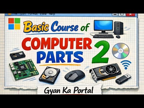 Basic Course of Computer | Complete Notepad & MS Paint Opening | Theory + Practical | Part 2 |