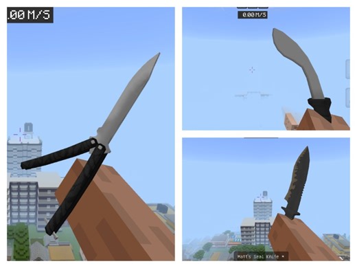 我的世界：cs的刀具和枪械［简介下载］枪械模组