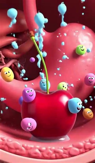 Eating Cherry 🍒what body react