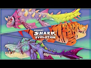 NEW EVOLVED SHARK! SHARK-KHAN AARON AND ABYSSAURUS REX UNLOCKED! - Hungry Shark Evolution