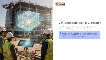 BIM Coordinator (Building Information Modeling) Career 101 Grades 4-12 PPTX Role