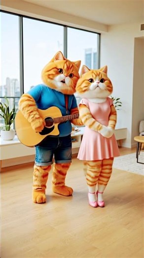 Cat Love Story 😍 Two Cats on a Date | AI Cute Video #cuteanimals #cat #love