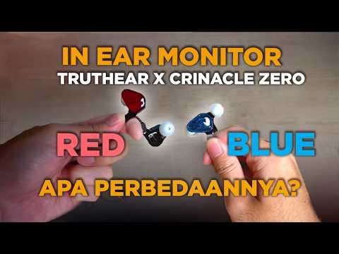Review of the Truthear ZERO Blue & ZERO Red x Crinacle in-ear monitors and their differences!