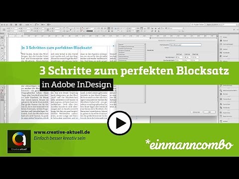 In 3 Schritten zum perfekten Blocksatz in Adobe InDesign