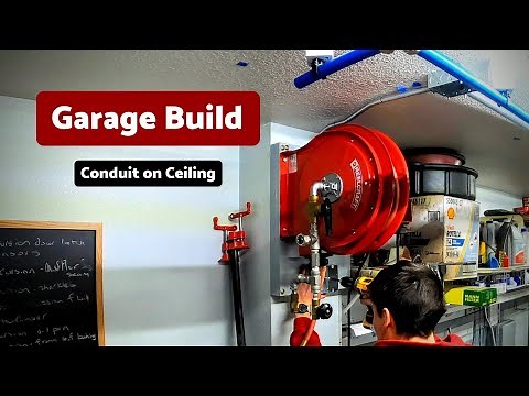 Garage Build - Electrical Conduit Runs on the Ceiling